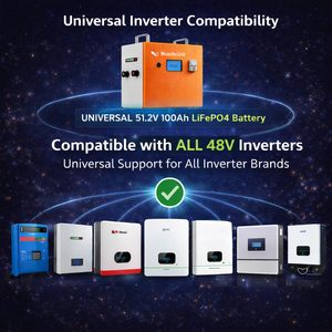 แบตเตอรี่ LiFePO4 51.2V พร้อมระบบจัดการแบตเตอรี่อัจฉริยะ (Smart BMS) ระบบปรับสมดุลแบตเตอรี่แบบแอคทีฟ รองรับการสื่อสาร RS485 และ CAN มาตรฐาน IP54 กำลังไฟ 30KW อายุการใช้งาน 50 ปี รับประกัน 5 ปี (100AH) - Product Image 4