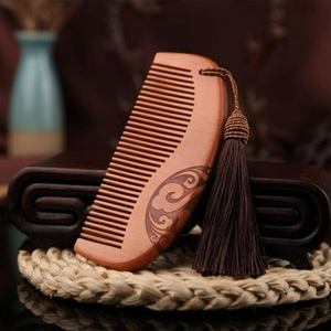 Peigne en bois de Neem naturel fait à la main, écologique, nouveau style, pour les cheveux, en provenance d'Inde - Product Image 5