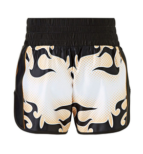 กางเกงชกมวย MMA คุณภาพสูง OEM ผลิตจากโพลีเอสเตอร์ผสมสแปนเด็กซ์ สำหรับผู้ชาย เหมาะสำหรับฝึกยูโดและศิลปะการต่อสู้ ทรงยาว ปรับแต่งได้ - Product Image 2