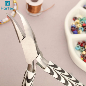 Trendy Different Stripe Handle Bent Nose Jewelry Pliers Precision Angled <b>Wire</b> Bending Shaping Tool Hand Tools for DIY <b>Crafting</b> - Product Image 5