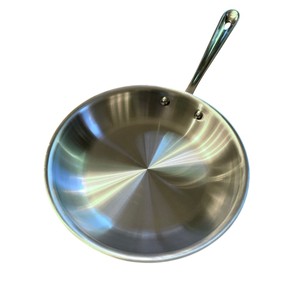 Eco-Friendly Triply Stainless Steel Frying Pan <b>Induction</b> Compatible Skillet with Mirror Polished Finish <b>For</b> Cooking - Product Image 2