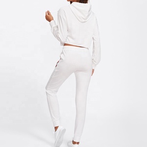 Ensemble de survêtement à capuche en molleton doux, chaud, respirant, pour l'entraînement, la salle de sport, la course à pied, vêtements de sport décontractés, tenue en deux pièces légère - Product Image 6