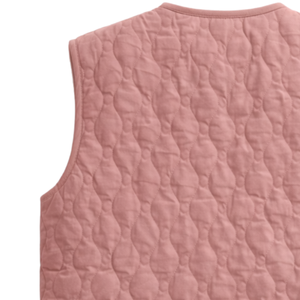 Gilet matelassé sans manches léger pour femme, avec boutons et poches, idéal pour le printemps et l'été, style décontracté, pour superposer - Product Image 6