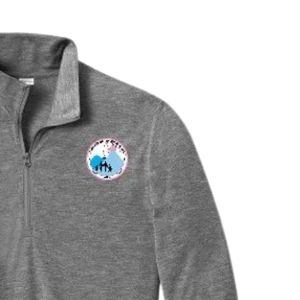 Jack and Jill Mens Grey Lightweight Quarter Zip Pullover Casual <b>Athletic</b> Half Zip Sweatshirt Comfort Activewear - Product Image 4