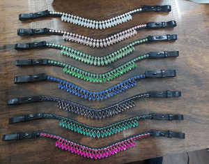 Banda Frontal de Cuero de la Mejor Calidad, Cómoda, Estilo Ecuestre Occidental, con Cristales Decorativos Cosidos con Estilo, Excelente Relación Calidad-Precio - Product Image 3