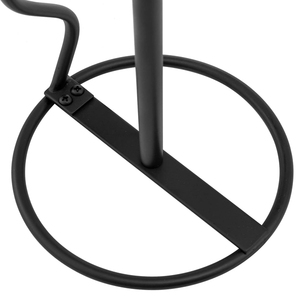 Portaobjetos de Comedor de Metal Negro Mate Estilo Industrial Rústico con Dispensador de Rollo de Papel de Cocina - Product Image 6