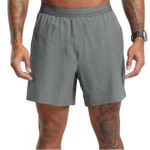 กางเกงขาสั้นวิ่งออกกำลังกายสำหรับผู้ชายแนวสตรีทแบบ2-in-1ผ้าฝ้ายกันยับติดโลโก้ได้ตามต้องการ - Product Image 1