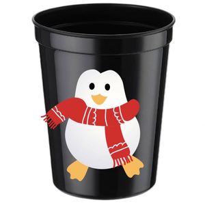 Gobelets en plastique réutilisables de 16 oz pour fêtes de Noël et événements festifs, personnalisables et en gros - Product Image 3