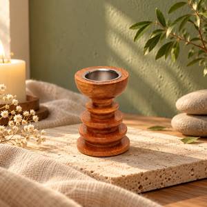 Quemador de Incienso de Madera Hecho a Mano de Lujo con Recipiente de Metal, Elegante Quemador de Fragancias para Spa, Yoga, Meditación, Decoración Moderna para el Hogar - Product Image 2