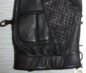 Gants de cycliste en cuir de chèvre de haute qualité, nouveau style, demi-doigts, respirants, été, fermeture Twist Lock, unisexe, Keven Impex KI-1653 - Product Image 3
