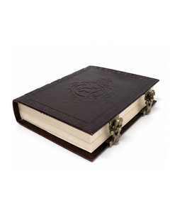 Vintage Leather Bound Journal with <b>Lock</b> Closure | Handmade Travel <b>Diary</b> | Rustic Sketchbook Notebook - Product Image 4
