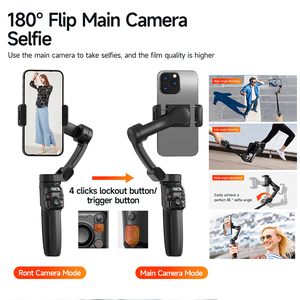 Estabilizador <span class=keywords><strong>de</strong></span> Gimbal para 3 Teléfonos TOKQI M05, Seguimiento Facial Automático, Rotación <span class=keywords><strong>de</strong></span> 360 Grados, Video Fluido, para 5.2, 3000 mAh - Product Image 6