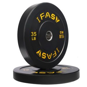 Gommini Protettivi in Gomma per Dischi Olimpici da Palestra con Inserto in Acciaio da 2,5 Pollici, Pacchetto da 35 libbre (25 kg) - Product Image 2