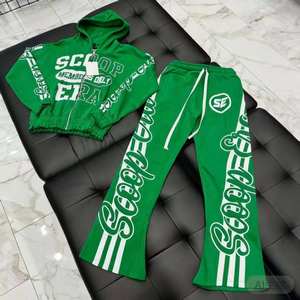 Survêtements rayés personnalisés pour hommes – Bas de survêtement empilés, tenues de jogging déchirées - Product Image 6