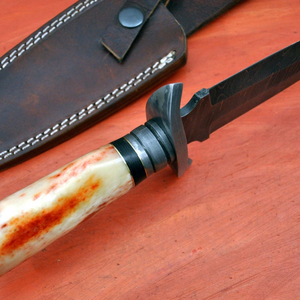 Couteau de chasse d'extérieur à lame fixe, couteau utilitaire pour le camping, la survie, la randonnée et la pêche, en acier inoxydable, vente en gros, fabricant - Product Image 3