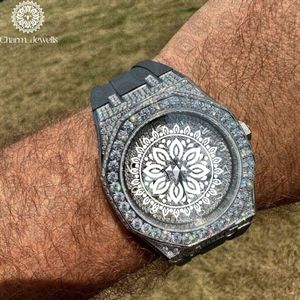 Reloj de Lujo Charm Jewells para Hombre, de Acero Inoxidable, Esfera de 40 mm, Cristal, Correa de 20 cm, Movimiento Mecánico, Fecha Automática, Botón de Fecha - Product Image 1