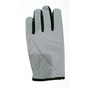 White Genuine Leather Golf <b>Glove</b> Right <b>Hand</b> Breathable Unisex Pull On Sports <b>Glove</b> - Product Image 3