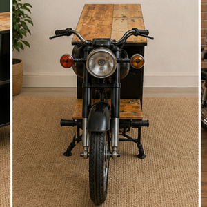 Industrial Solid Wood <b>Bar</b> Set with Foldable <b>Bar</b> <b>Stool</b> Water Resistant & Eco-Friendly on Wheels for Hotels - Product Image 5