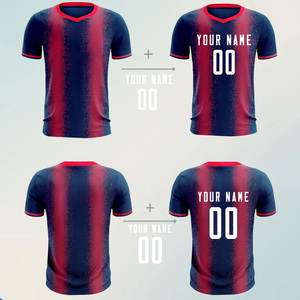 Ensemble de maillots de football personnalisés en polyester respirant, séchage rapide, pour entraînements et matchs professionnels en club, coupe courte - Product Image 2