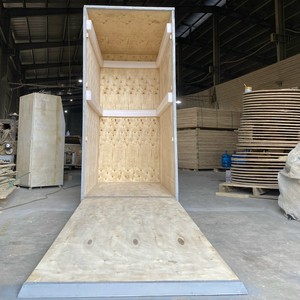 Wholesale Durable Foldable Stackable Solid Box Plywood Wooden <b>Crates</b> Ramp Cargo Shipping Multi-Function - Product Image 4
