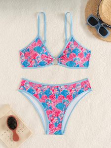 Conjunto de Bikini con Estampado de Conchas Marinas, Fabricación Personalizada OEM Premium, MOQ Bajo y Soluciones de Marca Privada para Marcas Globales de Ropa B2B - Product Image 6