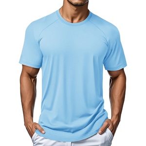 Chemises de sport respirantes en mesh pour hommes, manches courtes, haut de course anti-transpiration, vêtements de sport pour la gym, t-shirts d'entraînement pour hommes - Product Image 1