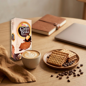 BRAKA Coffee Flavor Crispy Biscuits OEM ODM Private Label Available 150g Bulk From Factory Directly - Product Image 3