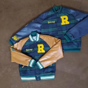 Veste Bomber Varsity en Peau de Mouton pour Homme, Manches Personnalisables, Haute Qualité, Style Lettermen, Vente en Gros - Product Image 5