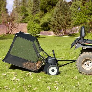 Spazzatrice per Prato Professionale da 52 Pollici, Capacità 26 Piedi Cubi Raccoglitore di Erba e Foglie Grande con Funzione di Scarico, Accessori per Tosaerba Anno Nuovo 2022 - Product Image 4
