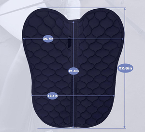 Sous-selle de dressage en coton personnalisé avec doublure en polycoton, accessoires de protection équestre pour chevaux, sous-selle antichoc - Product Image 5