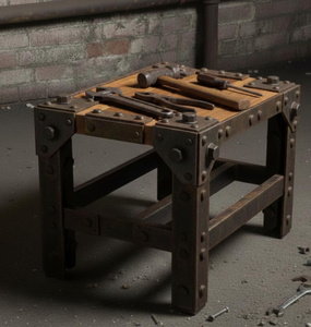 โต๊ะกาแฟไม้แบบดั้งเดิม โครงโลหะ พกพาสะดวก สำหรับห้องนั่งเล่น โฮมออฟฟิศ ทำด้วยมือ เป็นมิตรกับสิ่งแวดล้อม ตกแต่งได้อเนกประสงค์ - Product Image 4