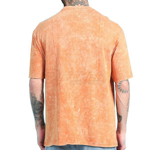 เสื้อยืดผู้ชายสไตล์ลำลองแบบโมเดิร์น ล้างสีแบบแอซิดวอช ดีไซน์เก๋ไก๋ สวมใส่สบาย ดูดีมีสไตล์ - Product Image 2
