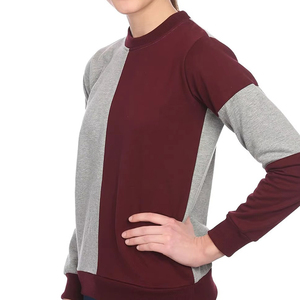 Sweat-shirt en molleton respirant pour femme, couleur unie, fabriqué au Pakistan, pour l'automne et l'hiver, avec logo imprimé personnalisé, 100% coton - Product Image 4
