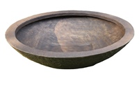 Nouveauté : Pots de fleurs et jardinières KNT en FRP brun incassable, sculptés à la main, finition brute, luxe moderne, pour la maison et le jardin