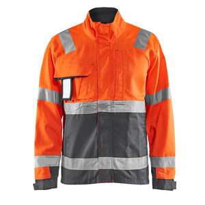 Chaqueta de Seguridad Reflectante Personalizada para Hombre, Alta Visibilidad, Resistente al Viento, con LED Intermitente, Cuello Alto, Chaqueta de Invierno para Seguridad - Product Image 1