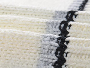 Cárdigan de punto transpirable de algodón con cuello en V para hombre, suéter varsity a rayas en contraste, abotonado frontal, ropa exterior informal al por mayor - Product Image 4