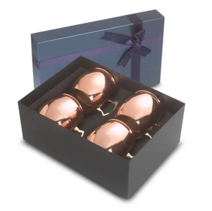 Ensemble de 4 tasses à Moscow Mule en cuivre pour cadeaux d'entreprise, tasses à bière de haute qualité, tasses à Moscow Mule en cuivre. Artisanat indien pour la maison. - Product Image 1