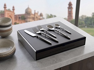 Wedding <b>Tabletop</b> Hot Cutlery Set With Box 304 Stainless Steel Matte Custom Color Logo Luxury Hotel Wedding Hot Sell Low MOQ - Product Image 6
