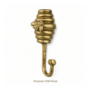 Decorative Brass Bee Hive Wall Hook Vintage Wall Mounted Coat Hook Heavy Duty <b>Key</b> Towel Bag <b>Hanger</b> Antique Home Organizer decor - Product Image 1