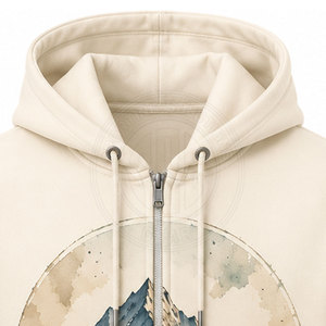 Sudaderas con capucha y cremallera de algodón transpirable, estilo casual para uso diario y al aire libre. - Product Image 6