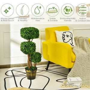 Albero Artificiale di Bosso da 36 Pollici con Protezione UV per Interni ed Esterni - Product Image 5
