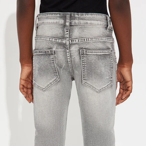 Adjustable Waist & Durable Stitching For Boys Collection With Durable <b>Material</b> With Custom Logo 2026 Premium Washed <b>Denim</b> Jeans - Product Image 6