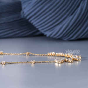 Exquisito Colgante de Diamante Cultivado en Laboratorio con Corte Brillante Redondo en Oro Amarillo de 14K para Mujer, Color EF, Joyería de Diamante Sintético, 2.85g - Product Image 5