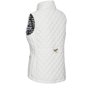 Gilet matelassé en coton pour femme, sans manches, coupe-vent, contrastant, court, grande taille, pour l'hiver, tendance - Product Image 2