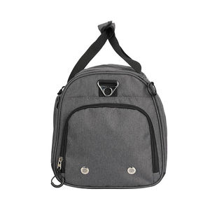 Bolsa de Viaje Negra Unisex de Gran Capacidad, Bolsa de Deporte Impermeable con Compartimento para Zapatos, Bolsa de Gimnasio con Cierre Geométrico para Uso en Exteriores - Product Image 4