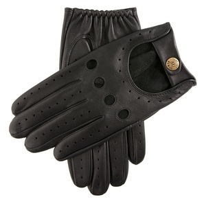 Gants de conduite unisexes en cuir, mode luxe, perforés, respirants, avec sangle de poignet réglable, couleur et logo personnalisables, toutes saisons - Product Image 5