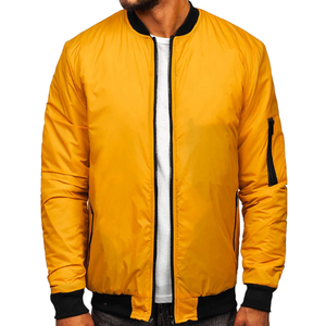 Veste bomber zippée pour homme, design classique, qualité supérieure, matière softshell, fermeture éclair intégrale, poche zippée sur la manche. - Product Image 1