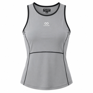Camisetas sin costuras para mujer, top corto de fitness, chaleco de yoga para correr con espalda cruzada, diseño transpirable sin mangas para gimnasio - Product Image 1