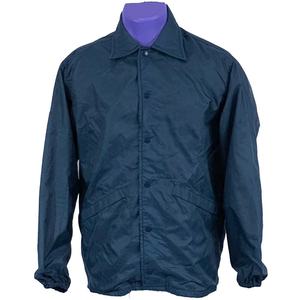 Men's Burgundy Polyester Coach Jacket Turn-<b>Down</b> Collar Casual Long Sleeve Solid Color Autumn Wear American Football Team Trainin - Product Image 3
