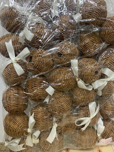 Ornement d'arbre de Noël en rotin tissé à la main décor de rotin naturel pour la maison festive et l'affichage de vacances au bureau Vietnam - Product Image 3